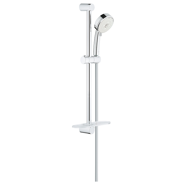 Душевой гарнитур 600, 3 вида струи, с полочкой, хром Grohe Tempesta Cosmopolitan 27576002