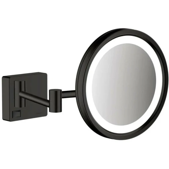 Зеркало косметическое с подсветкой, черный Hansgrohe AddStoris 41790670