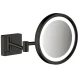 Зеркало косметическое с подсветкой, черный Hansgrohe AddStoris 41790670