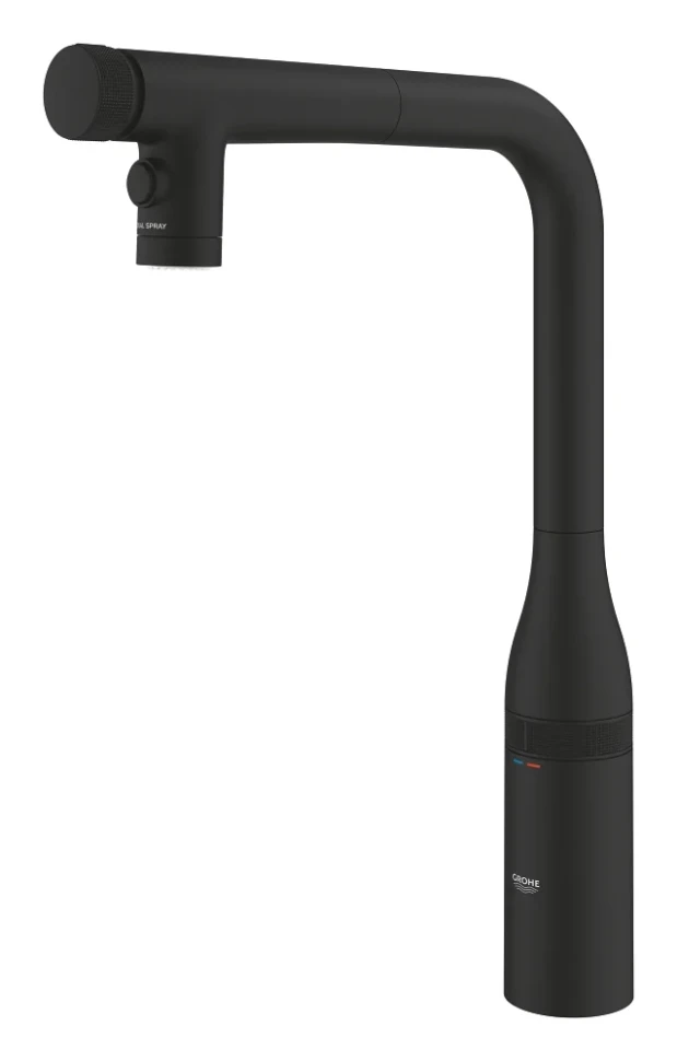 Смеситель для раковины, черный фантомный Grohe Essence SmartControl 31892KF0