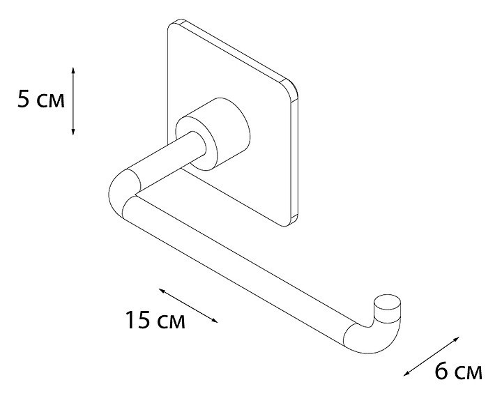 "SQUARE" Бумагодержатель FX-93110