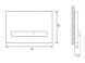 Кнопка PILOT для LINK PRO/VECTOR/LINK/HI-TEC стекло лазурный