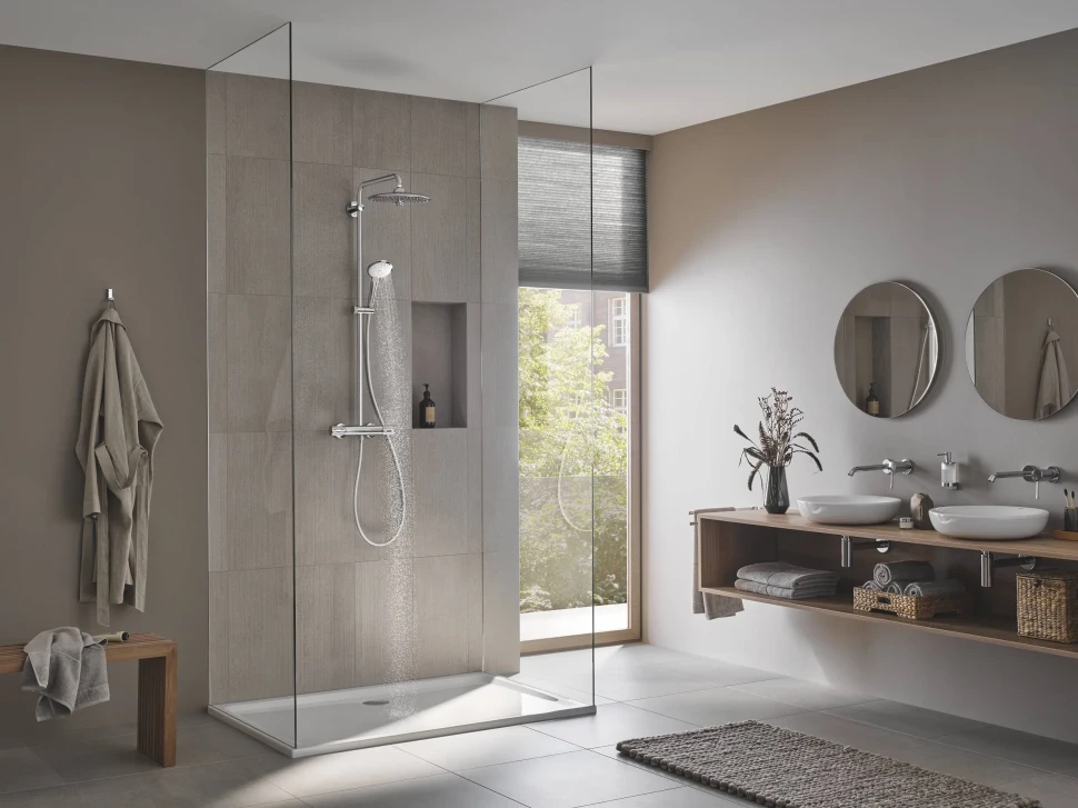 Душевая система с термостатом для душа, хром Grohe Euphoria 260 CoolTouch 27296003