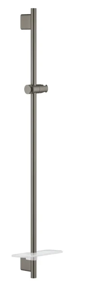 Душевая штанга 900, с полочкой, темный графит матовый Grohe RainShower SmartActive 26603AL0