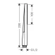 Ручной душ, бронза Hansgrohe Pulsify E 1jet EcoSmart 24320140