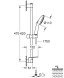 Набор для ручного душа GROHE Tempesta 110, 2 режима струи, хром (26638003)