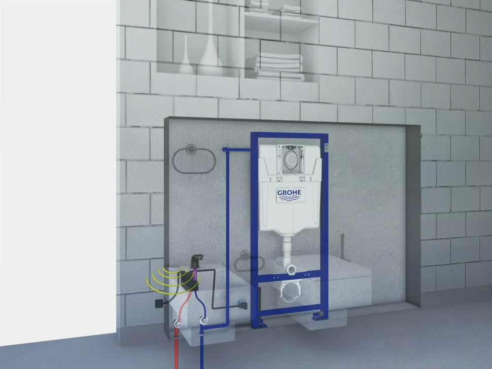 настенные кронштейны Grohe для инсталяции