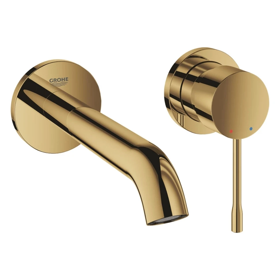 Смеситель для раковины, на 2 отверстия, холодный рассвет глянцевый Grohe Essence 29192GL1