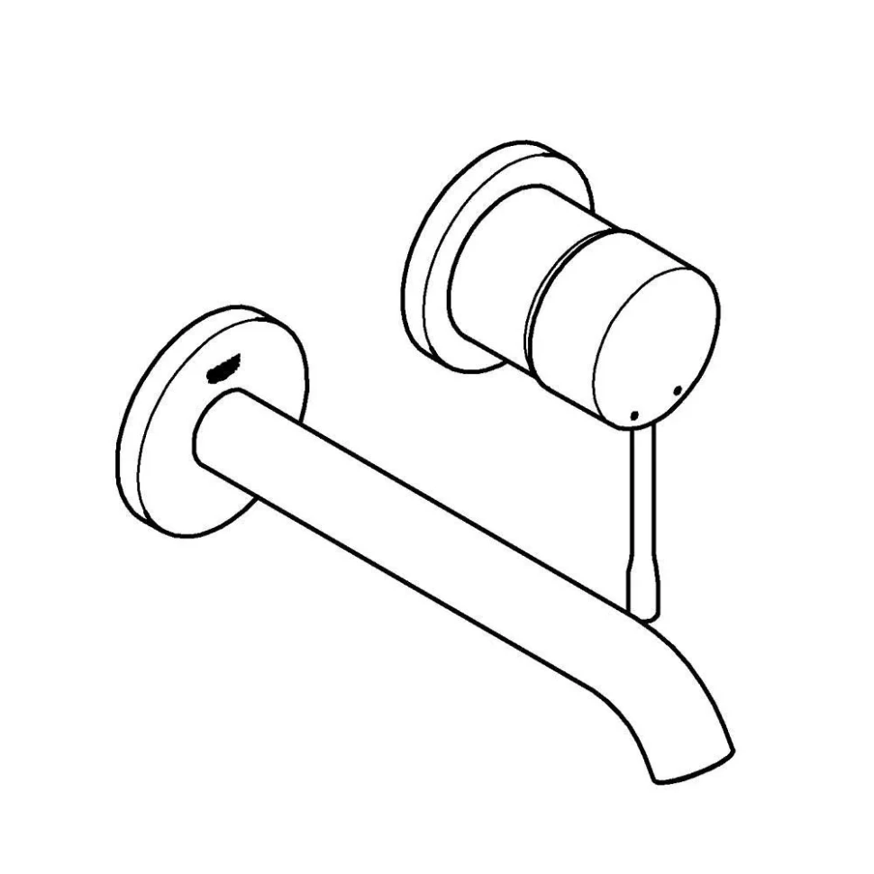 Смеситель для раковины, на 2 отверстия, холодный рассвет глянцевый Grohe Essence 29193GL1