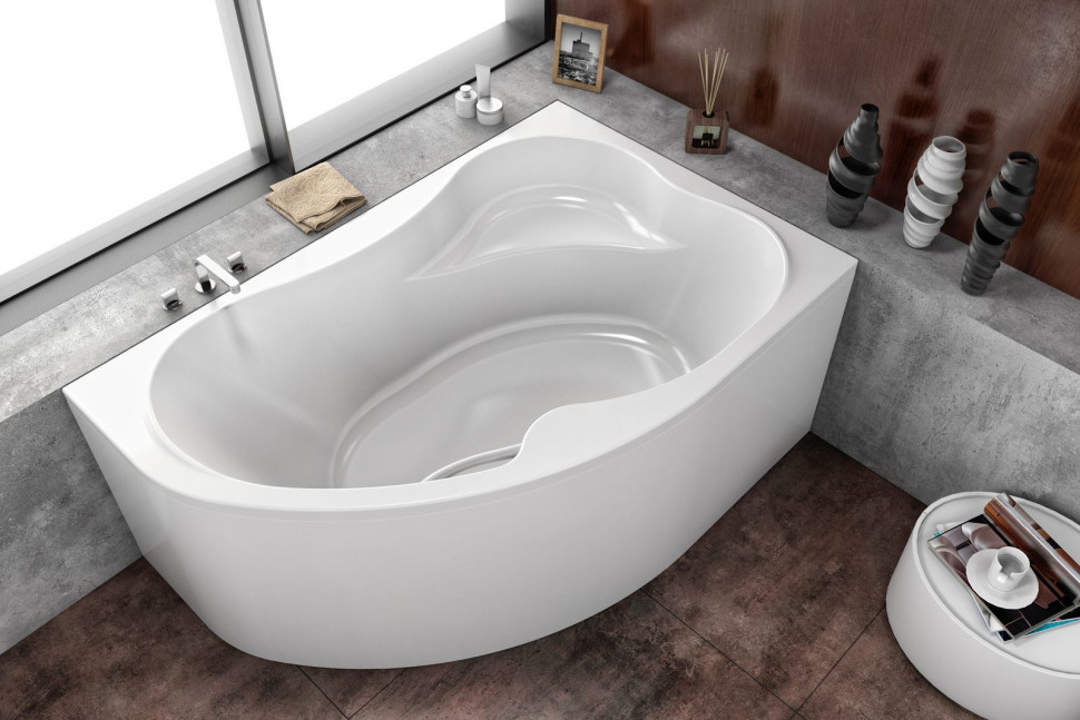 ВАННА АКРИЛОВАЯ KOLPA-SAN LULU 170*110 BASIS c каркасом лев.