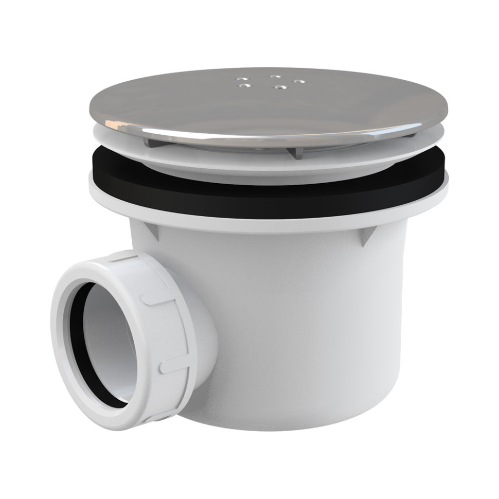 Сифон для душевого поддона, хром Alcaplast Lux A49K