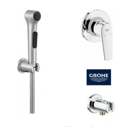 Гигиенический душ Jacob Delafon со смесителем Grohe, хром (64-18-18) 29046000/28628000/E97258-CP