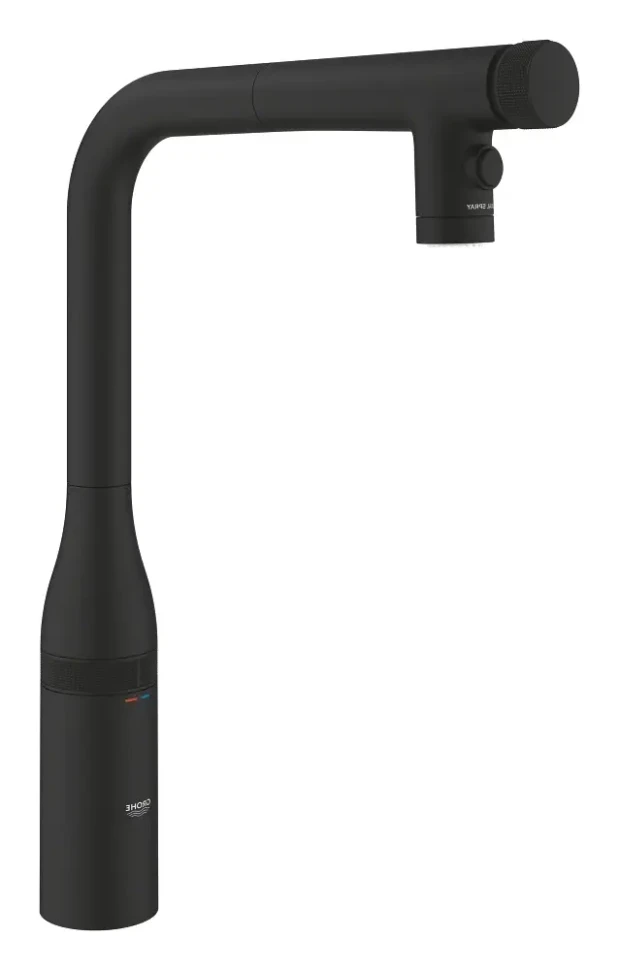 Смеситель для кухни, черный фантомный Grohe Essence SmartControl 31892KF0