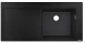 Мойка S51, композитная, с крылом, 510х1050, черный гранит Hansgrohe 43314170
