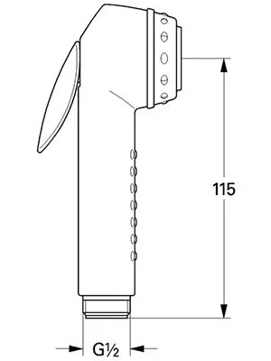 Гигиенический душ, матовое серебро Grohe Trigger Spray 30 28020F00