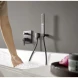 Ручной душ 100, шлиф.черный хром Hansgrohe Rainfinity 26866340