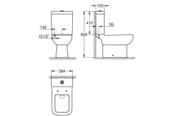 Бачок для унитаза, альпин-белый Grohe BauEdge Ceramic 39861000