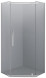 Душевое ограждение ERLIT ER10110V-C4 1000*1000*2000 (пятиугольное) (без поддона) тонированое стекло