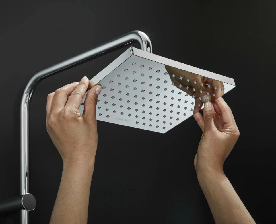 Душевая система с переключателем, без смесителя, хром Hansgrohe Vernis Shape Showerpipe 26282000
