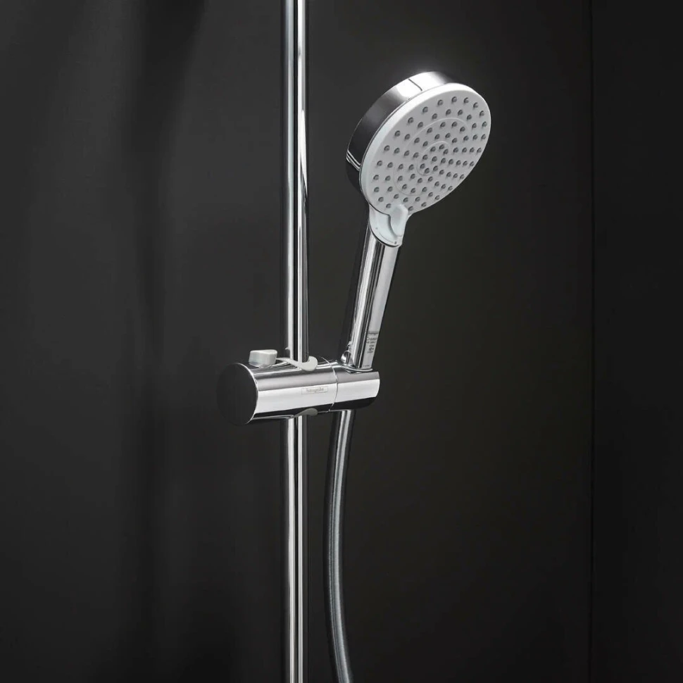 Душевая система с переключателем, без смесителя, хром Hansgrohe Vernis Shape Showerpipe 26282000