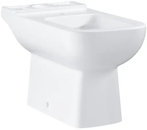 Унитаз напольный GROHE BauEdge Ceramic  безободковый, горизонтальный выпуск, для бачка внешнего монтажа, альпин-белый (39811000)