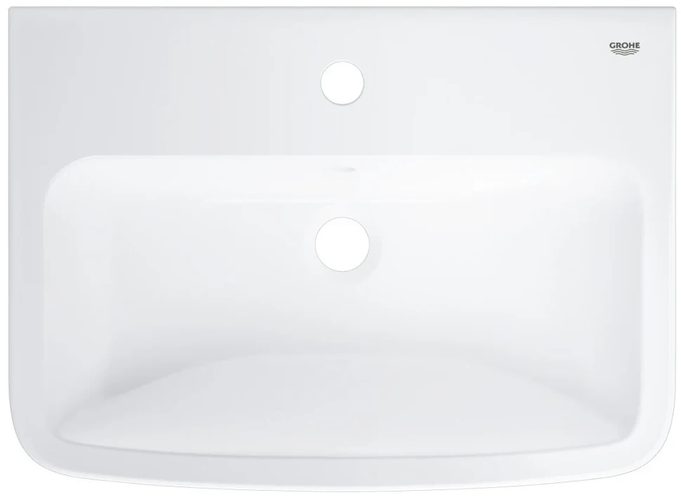 Раковина подвесная 55, с переливом, альпин-белый Grohe BauEdge Ceramic 39807000