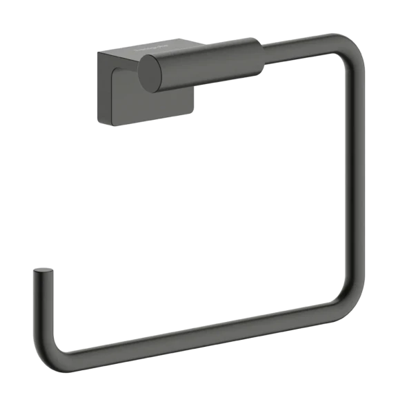 Держатель для полотенца, кольцевой, шлиф. черный хром Hansgrohe AddStoris S 41784340