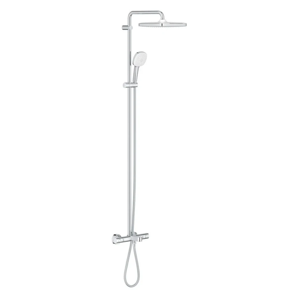 Душевая система с термостатом для ванны, хром Grohe Tempesta 250 Cube 26691001