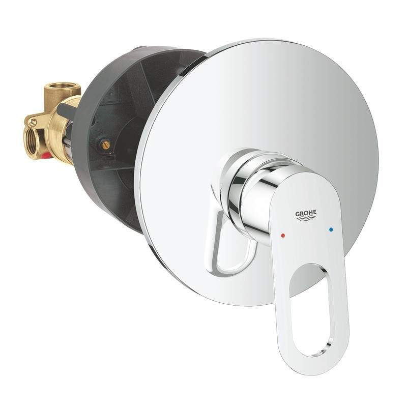 Смеситель для душа GROHE BauLoop (внешняя и встраиваемая части), хром 29080000