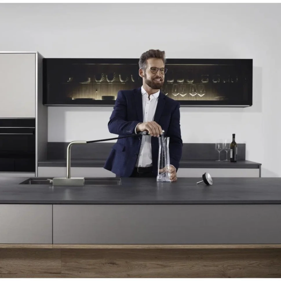 Смеситель для кухни, шлиф.хром Hansgrohe Aquno Select M81 73836800