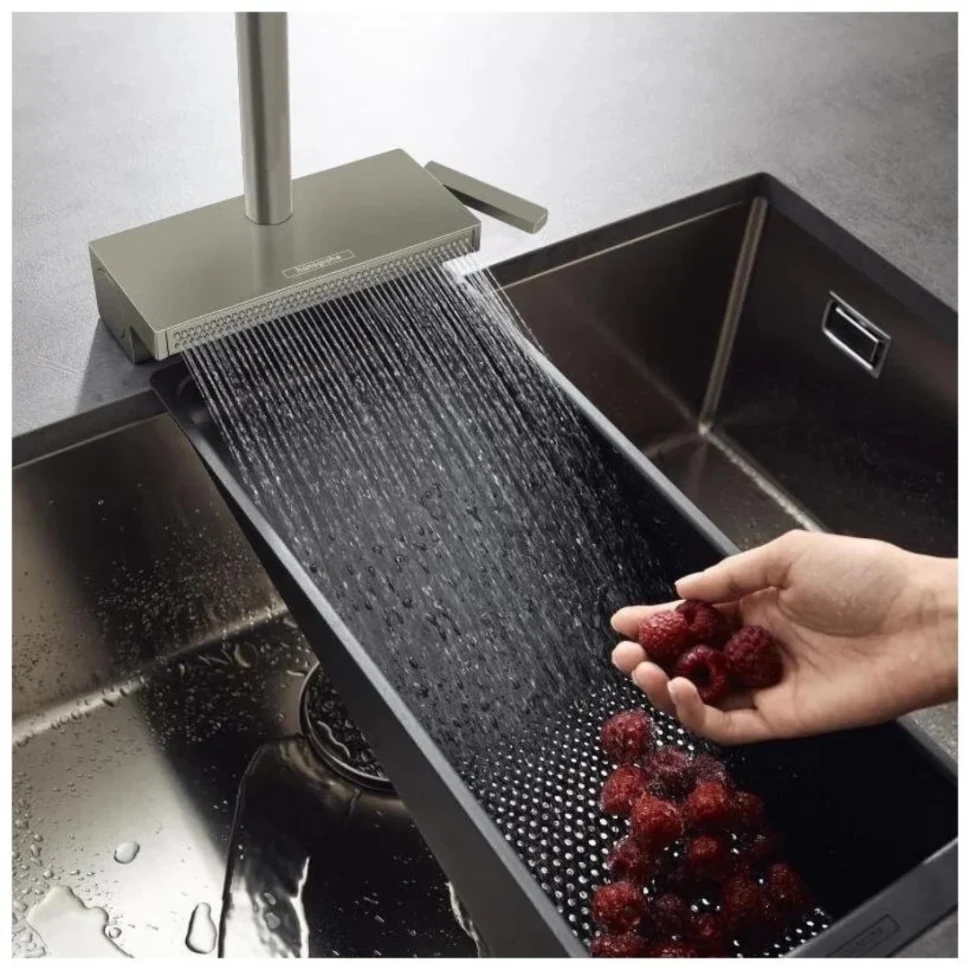 Смеситель для кухни, шлиф.хром Hansgrohe Aquno Select M81 73836800