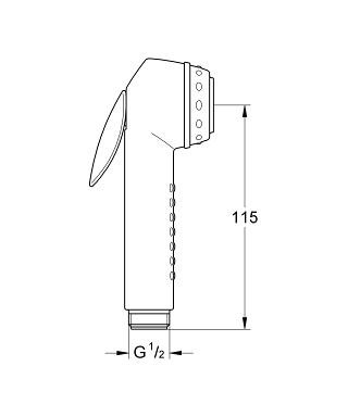 Ручной душ, белый Grohe Trigger Spray 30 28020L00