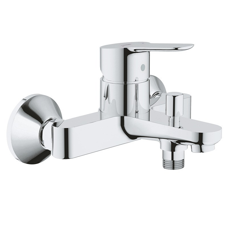 Смеситель для ванны с изливом Grohe BauEdge, настенный монтаж, хром 23334000