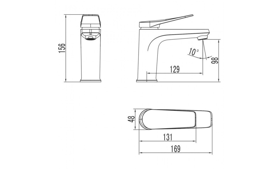 LM3706BL Смеситель Lemark Bronx для раковины