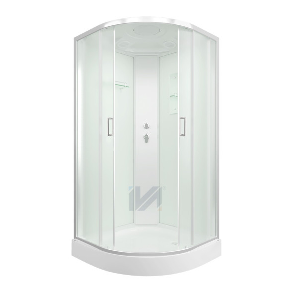 Душевая кабина IVA SC08CM 800*800*2150 низкий поддон, светлое стекло