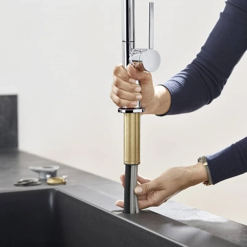 Смеситель для кухни 210, вытяжной излив, 2 режима струи, хром Hansgrohe Talis 72800000