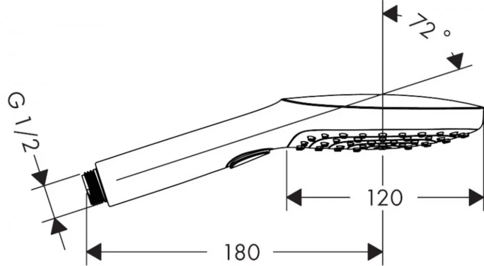 Ручной душ 120, белый Hansgrohe Raindance Select 3jet 26520700