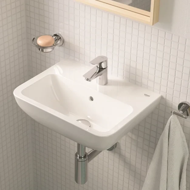 Раковина подвесная 45, с переливом, альпин-белый Grohe BauEdge Ceramic 39806000