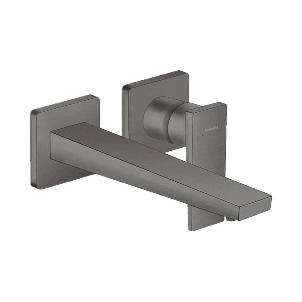 Смеситель для раковины, настенный, шлиф.черный хром Hansgrohe Metropol 32526340