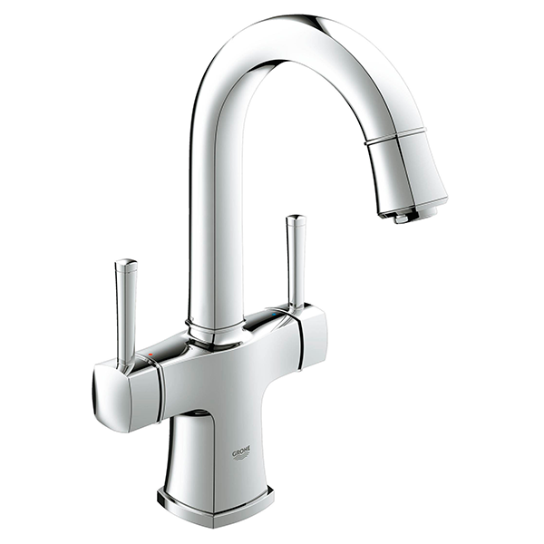 Смеситель для раковины GROHE Grandera с донным клапаном и поворотным изливом, хром