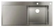 Мойка S71, с крылом, 510х1050, нержавеющая сталь Hansgrohe 43307800