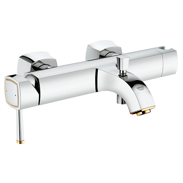 Смеситель для ванны, наружный, хром/золото Grohe Grandera 23317IG0