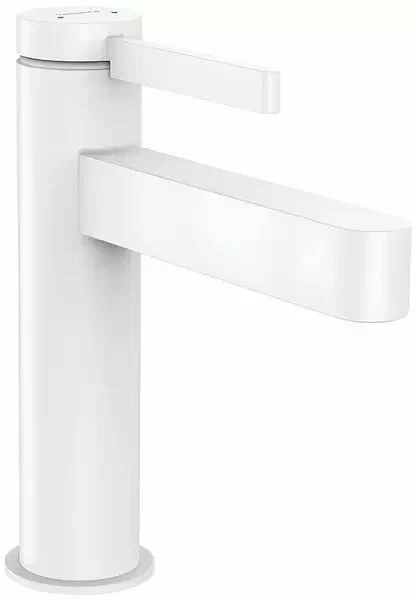Смеситель для раковины с донным клапаном, белый Hansgrohe Finoris 76020700