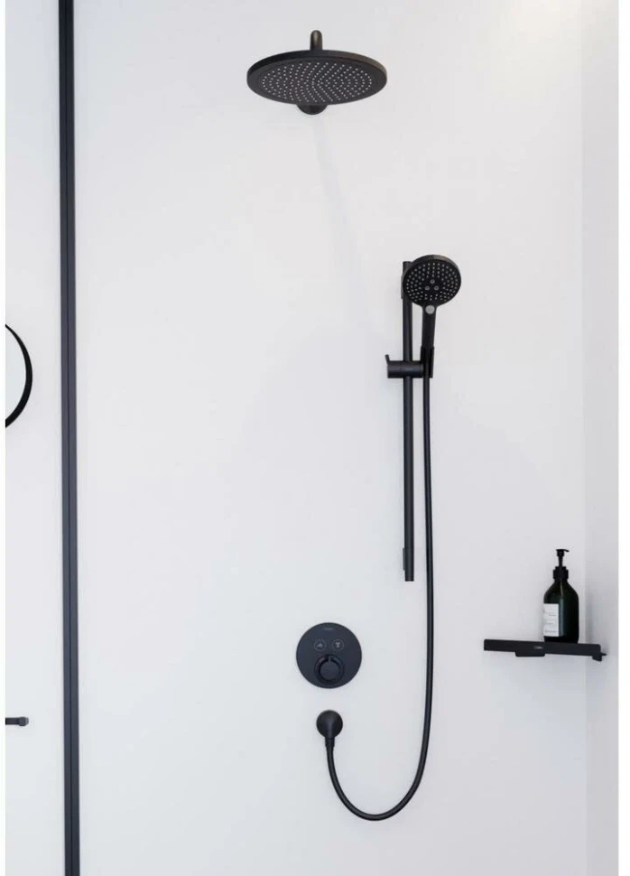 Верхний душ 280, черный Hansgrohe Croma 26220670