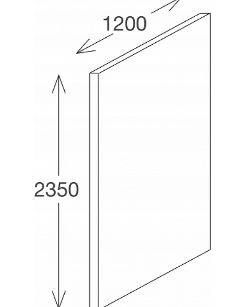 Панель декоративная для душевого пространства, серая Jacob Delafon Panolux E63000-D28