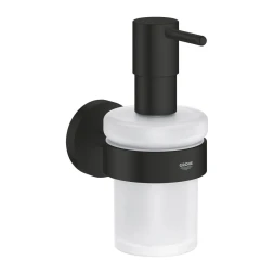 Дозатор жидкого мыла с держателем, черный Grohe Essentials 1022572430
