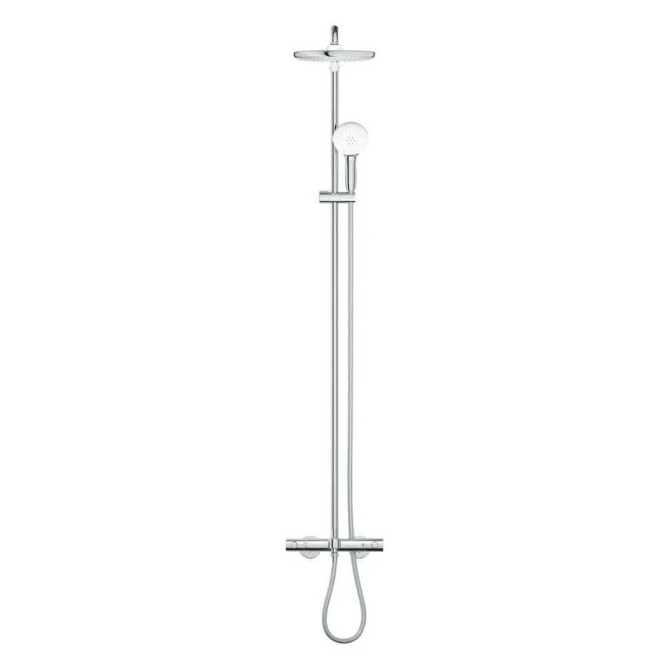 Душевая система с термостатом для ванны, хром Grohe Tempesta System 250 26672001