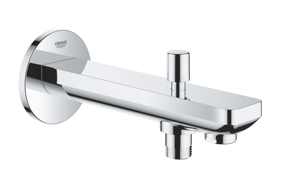 Излив для ванны GROHE BauContemporary с переключателем, вынос 170 мм, хром (13390000)