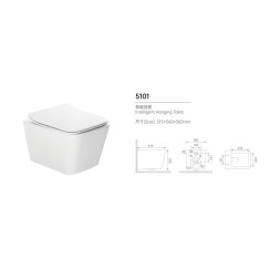 5101 Унитаз подвесной MATT WHITE