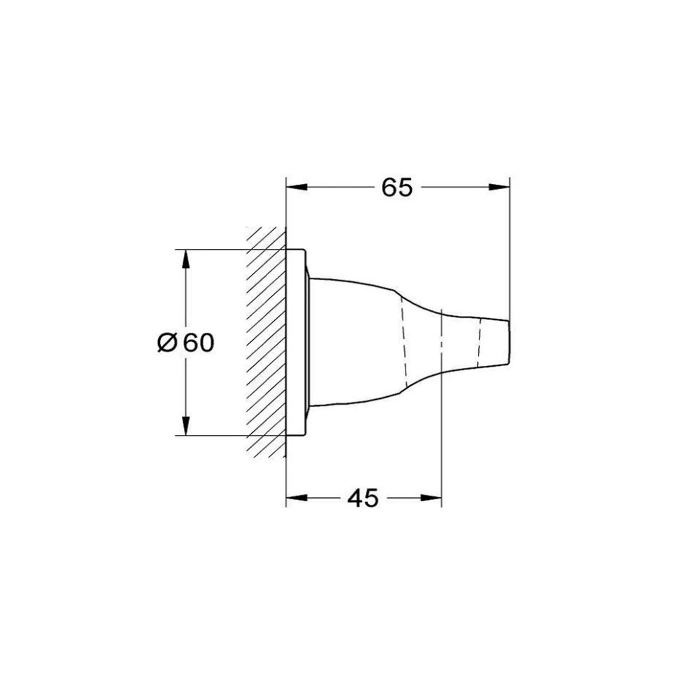 Держатель для душа, наружный, хром Grohe Ondus 27188000